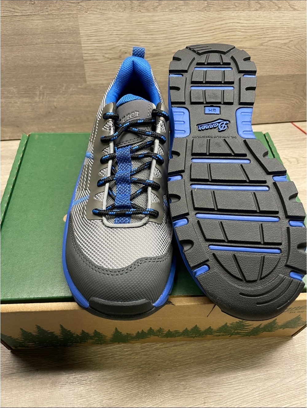 Danner Gray and Royal Blue Men's Athletic Shoes #136